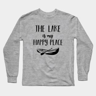 lake is my happy place Long Sleeve T-Shirt